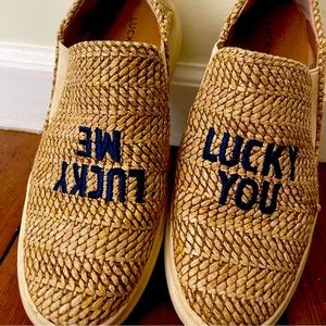 Lucky brand natural lailom ‘lucky me lucky you’ slip on sneaker
